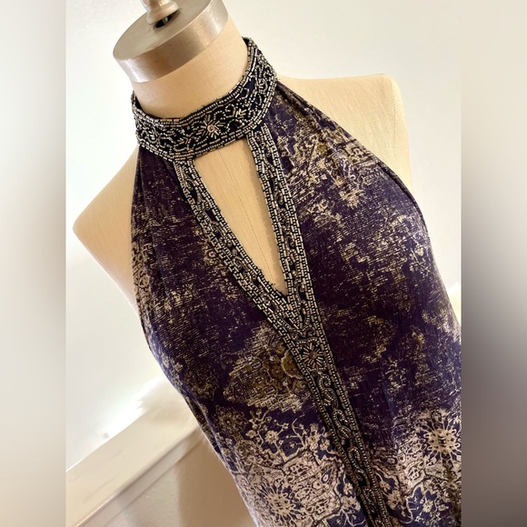 Like NEW!! L Beaded Haute Hippie Top - Picture 2 of 11